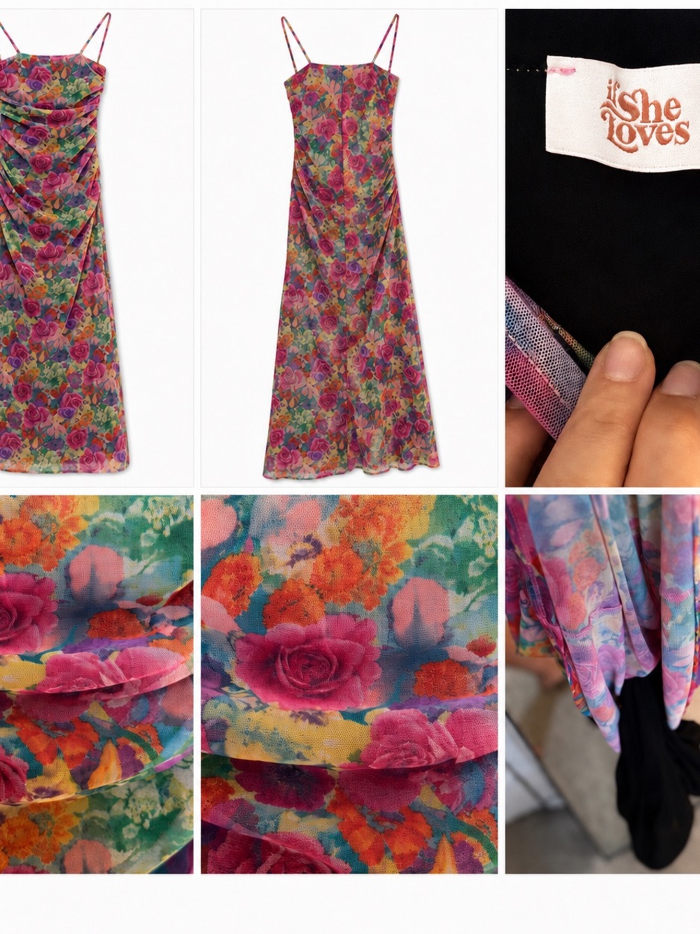 Floral Slip Skirt — Pink Multi NEW W/O TAG